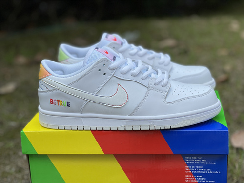 Original version_ Nike SB Dunk Low _Be True_ rainbow color scheme_ Item number_ DR4876-100_ full code shipment 36 --- 46-6fe11944